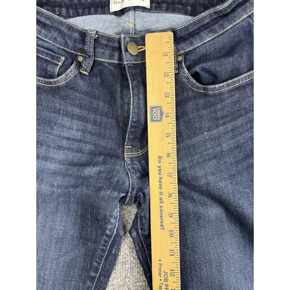Dish Denim Jeans Womens 26x32 Dark Wash Straight & Narrow Stretch Blue‎ Denim
